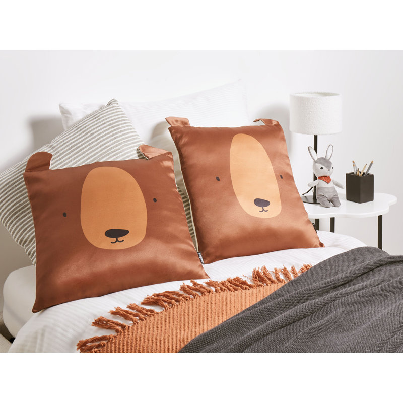 Gerda Brown Square Cushion