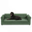 Canapé surdimensionné pour animal de compagnie, élégant canapé-lit surélevé en tissu de lin moderne, lit pour animal de compagnie rectangulaire surdimensionné confortable avec dossier et accoudoirs pour les chiens de grande taille et surdimensionnés-2045807425