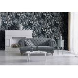 Feel Flocked Elephant Leaf Design 33' L x 21" W Wallpaper Roll