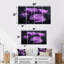 Ensemble de salon mauve et gris avec œillets Harmony-570282028