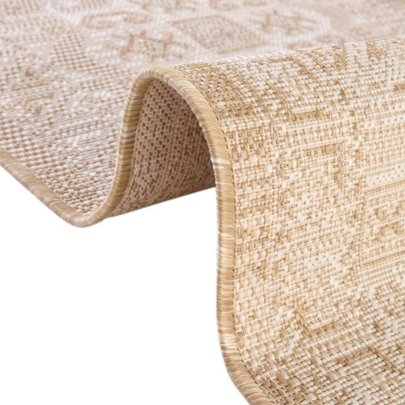 Tapis d'extérieur couleur ivoire Chand, Rectangle 4 pi x 6 pi