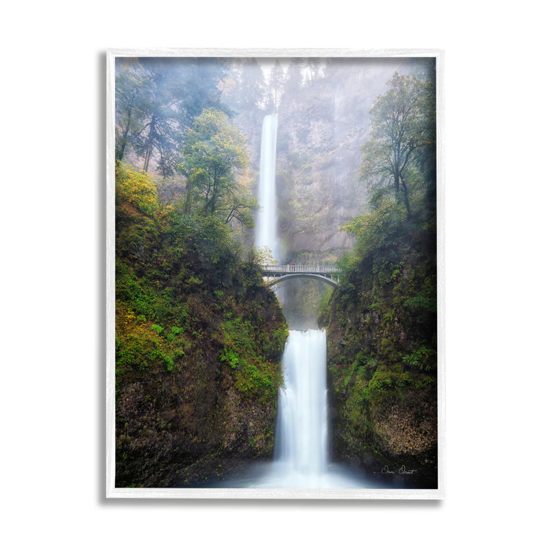 Photographie de cascade de pont sur bois par David Drost, H 20 po x l 16 po x P 1,5 po
