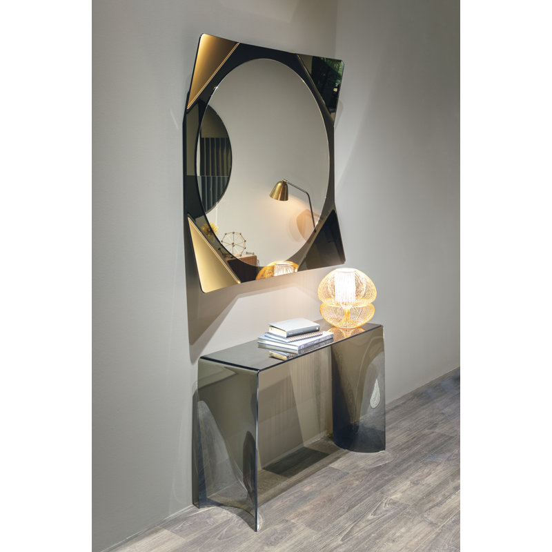 Dauri Glass Square Mirror, Bronze