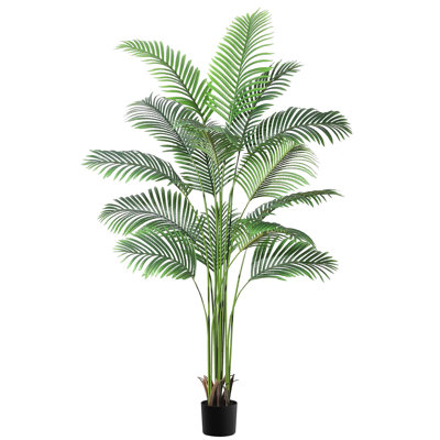 Artificial Palm Tree With 15 Trunks- Fake Palm Tree Fake Tropical Paradise Palm Tree