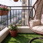 12 po x 12 po Carrelage de sol en gazon synthétique pour jardin