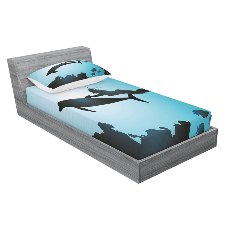 Microfiber Sheet Set, Twin XL Sheet Set with Fitted Sheet