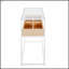 43.25'' Glass Top Console Table-2115121228