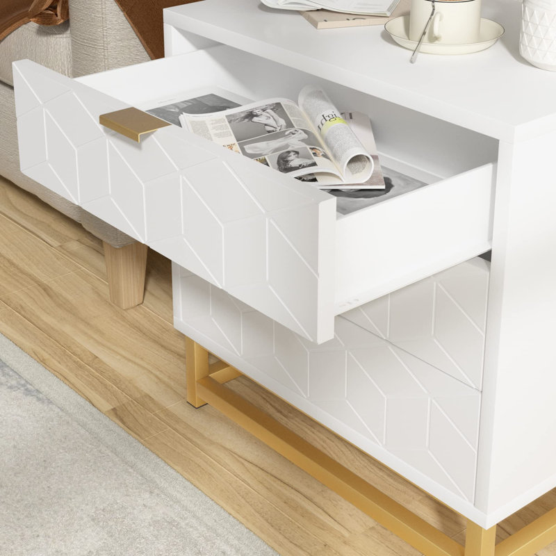 Muireann Accent Chest, White