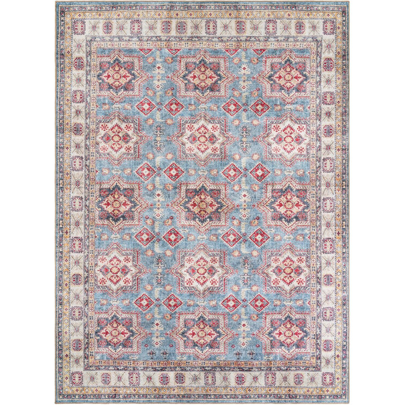 Tapis bleu clair Aucun, Rectangle 10 pi x 13 pi 1 po