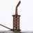 Antique galvanized 14.2in metal tractor