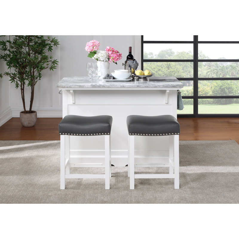 Tabouret de comptoir Erichsen, Blanc