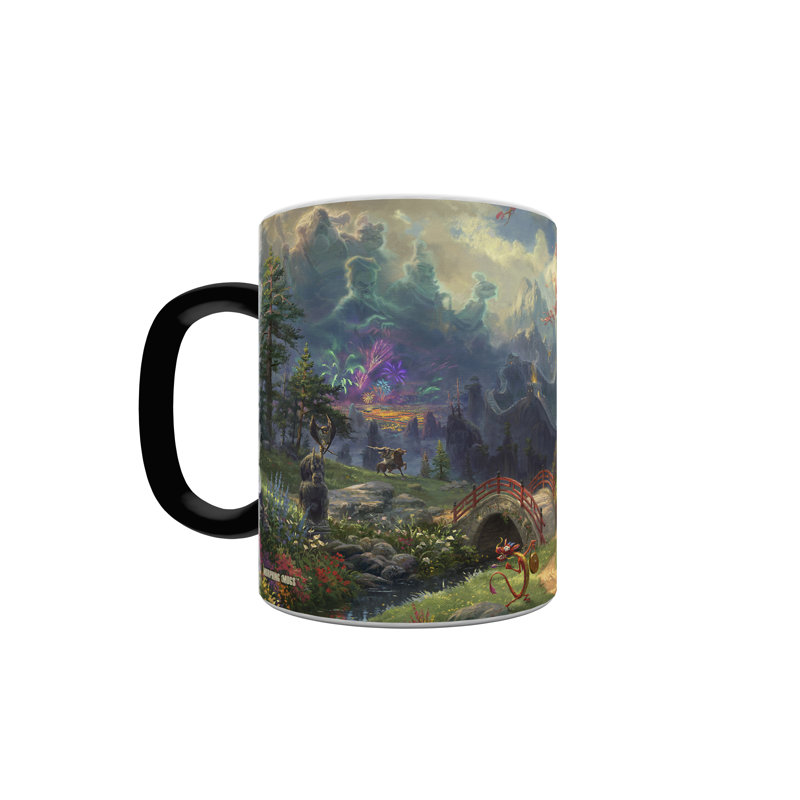 Verres à changement de chaleur Thomas Kinkade Disney Mulan Blossoms of Love Morphing - 11 oz