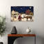 Midnight Feed Vintage Abstract Landscape Wildlife Wall Art Print 1 Piece Wrapped Canvas Wall Art-728254271