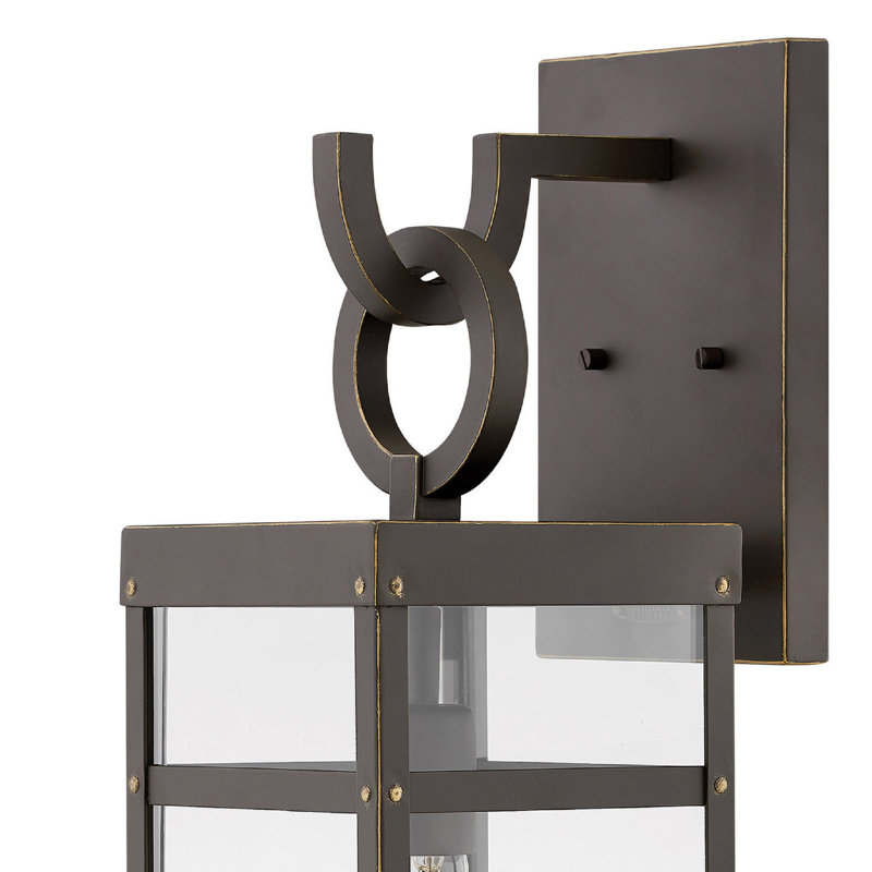Porter Outdoor Wall Lantern, Oil Rubbed Bronze, 22" H x 6.5" W x 8.25" D