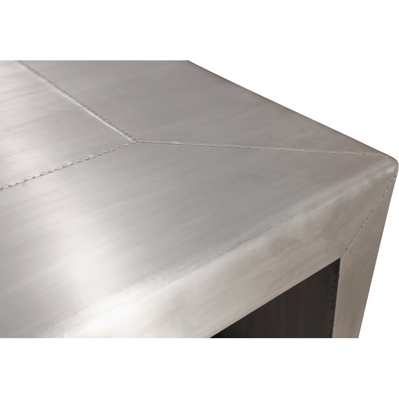Table de cocktail Pilot Huxley avec revêtement en métal et aluminium