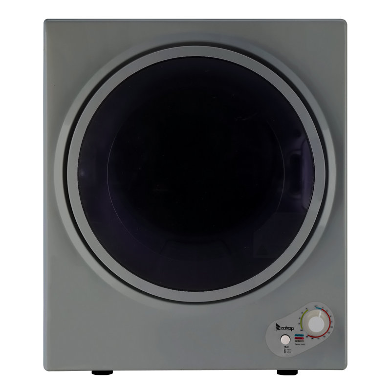 Winado 1.6 Cubic Feet Vented Electric Dryer, Dark Gray