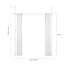 Blackout Curtain With Adjustable Metal Rods Opaque Curtain Room