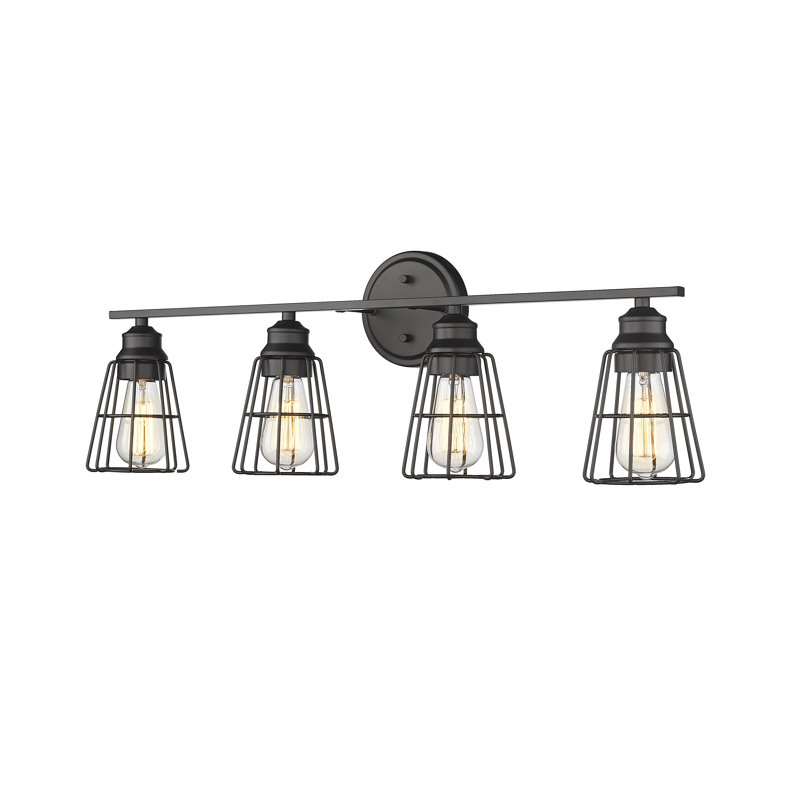 Edoardo Dimmable Vanity Light, Matte Black, 4