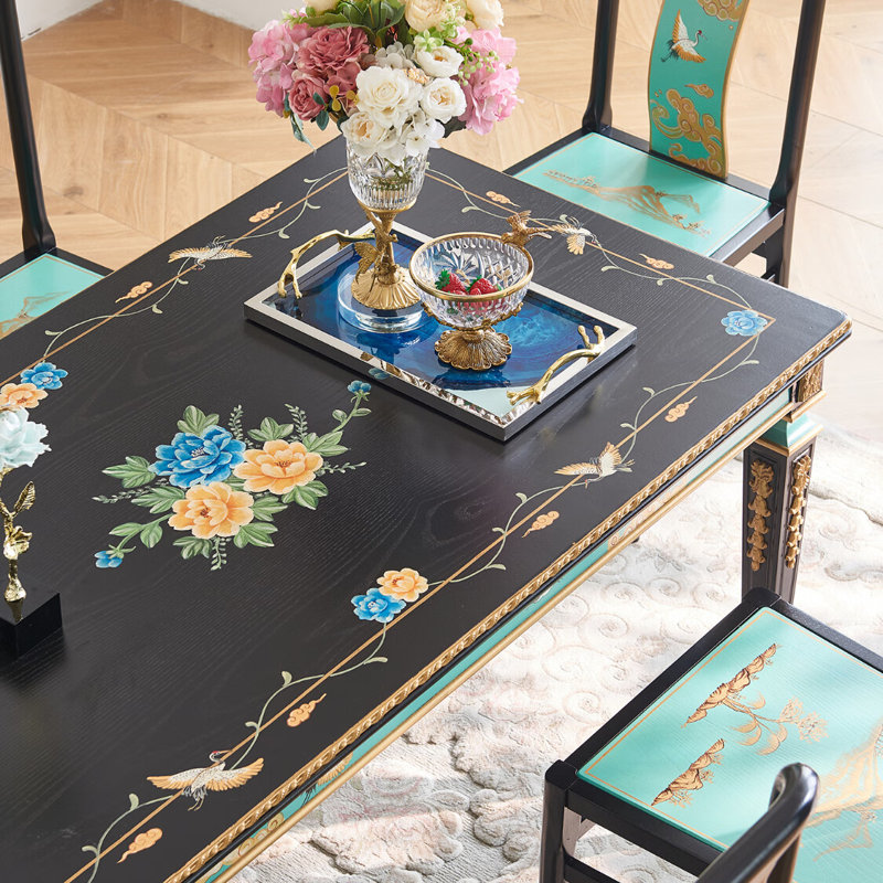 Table de salle à manger de luxe française simple et légère