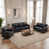 3 pièces: chaise, causeuse, canapé est en rupture de stock