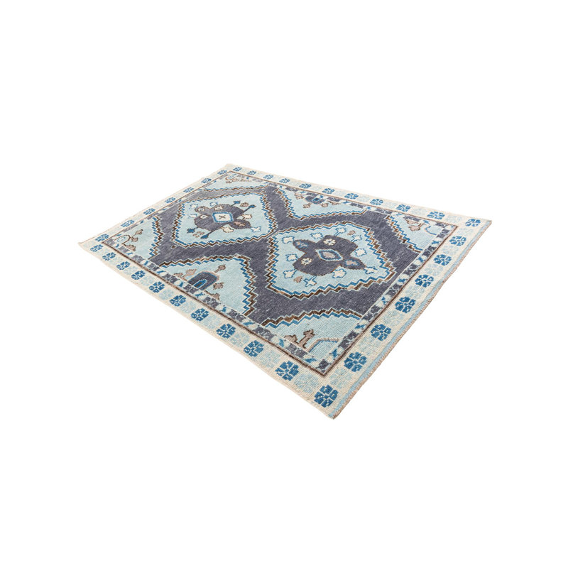 Tapis bleu clair Kalmanovitz
