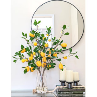 Lemon Arrangement in Vase (6 Large Stems)