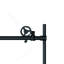 Porte de douche coulissante sans cadre de 60 po x H 76 po en noir mat avec verre transparent