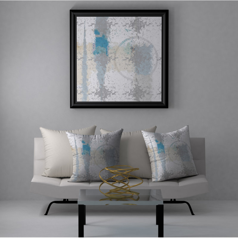 Housse de coussin décorative carrée en Fizz 20 e siècle, 20 po x 20 po