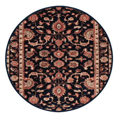 Machine Washable Persian Purple Area Rug