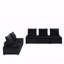 Canapé modulaire Basic, velours 5 pièces 120 po