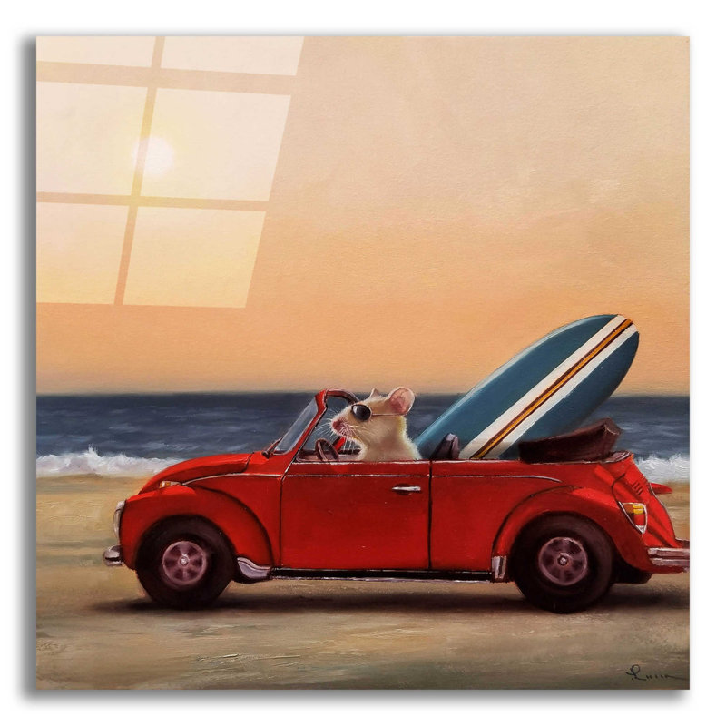" Beach Bound " by Lucia Heffernan, 12" H x 12" W x 0.13" D
