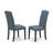 3 Piece Dining Set Contains a Rectangle Dining Room Table with Butterfly Leaf and 2 Limelight Linen Fabric Upholstered Chairs, Oak-1935387374-1935387371-1935387349