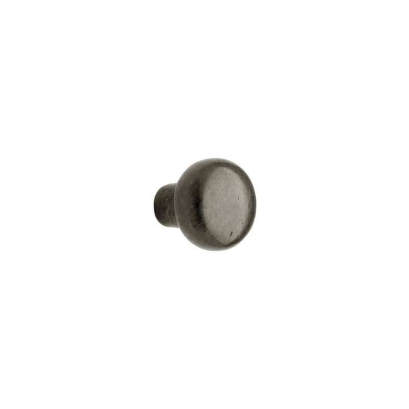 Bronze Mushroom Knob, White Bronze Medium