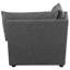 Chaise d'angle rembourrée Barely Black-118107062