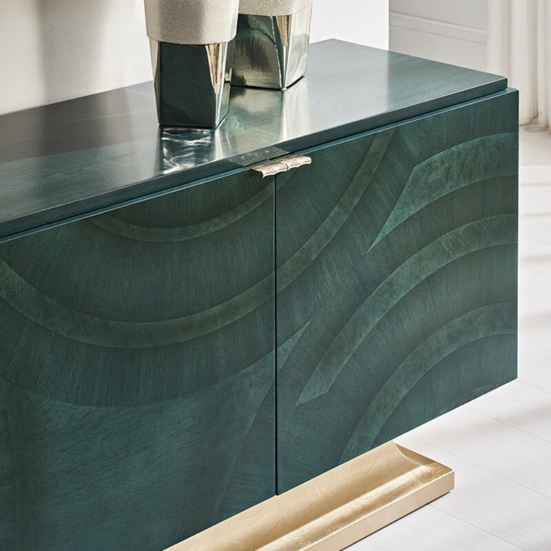 Meuble télé rétro vert