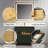 36" Floating Bathroom Vanity, Engineered Stone Top, Soft-Close Drawer, LED Light, Green Finish-1176167329
