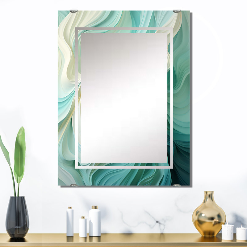 Dainera - Miroir mural géométrique abstrait MIR137892, 32 po x 24 po