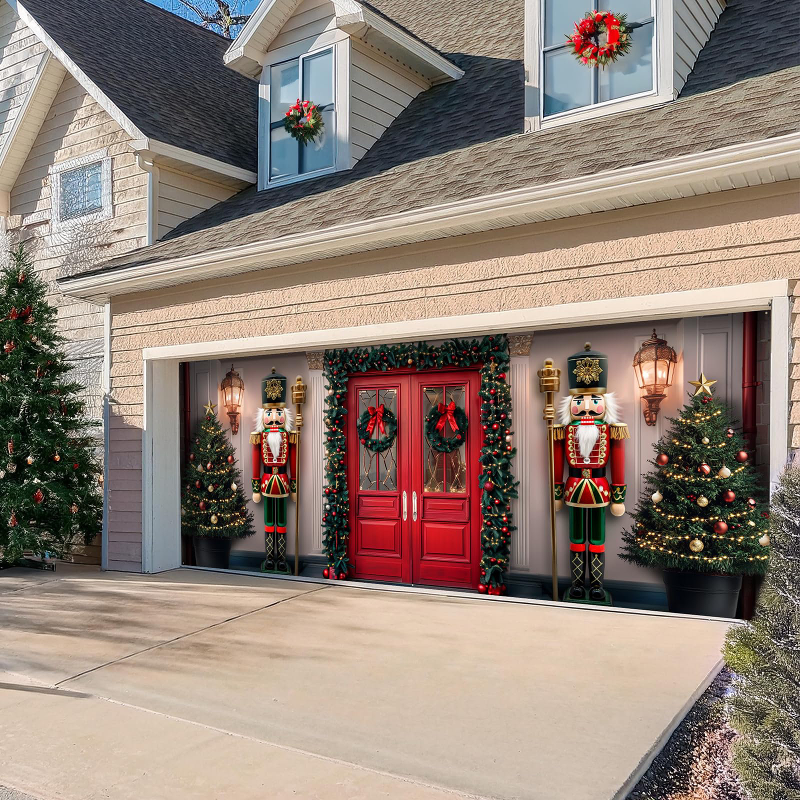 The Holiday Aisle® 7 X 16 Ft Garage Door Christmas Decorations Outdoor