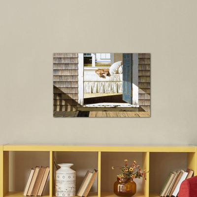 " Beach House Dog " Painting