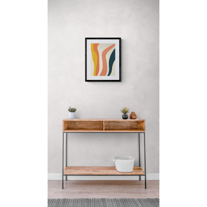 Flourish Print by Alicia Bock, Black Framed Paper, 20" H x 16" W