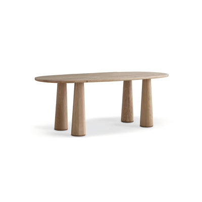 Oval Solid Wood Dining Table