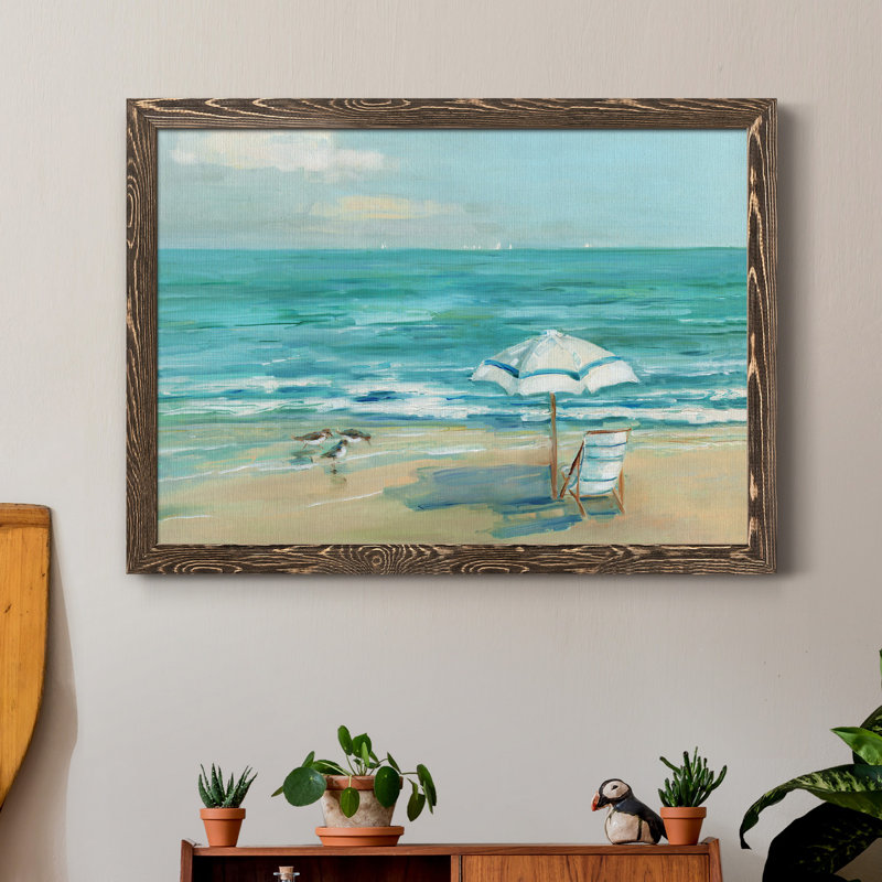 «Simply Summer», reproduction d'art sur toile, H 31,5 po x l 23,5 po x P 1,5 po, Noyer