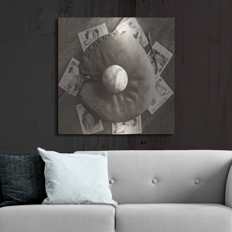 "Cartes de baseball" par Yellow Cafe, H 36 po x l 36 po