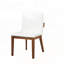 Ensemble de 2 chaises de salle à manger rembourrées modernes en cuir synthétique