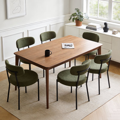 Ensemble de chaises de salle à manger en sherpa Boucle