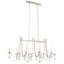 Vesca 8 Light 58in Rectangular Chandelier in Black with Clear Heritage Handcut Crystals-231981032-231981039