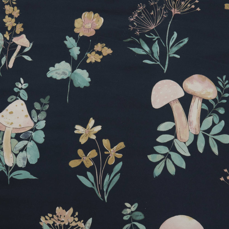 Ensembles de literie certifiés en microfibre, champignon floral simple pour la maison