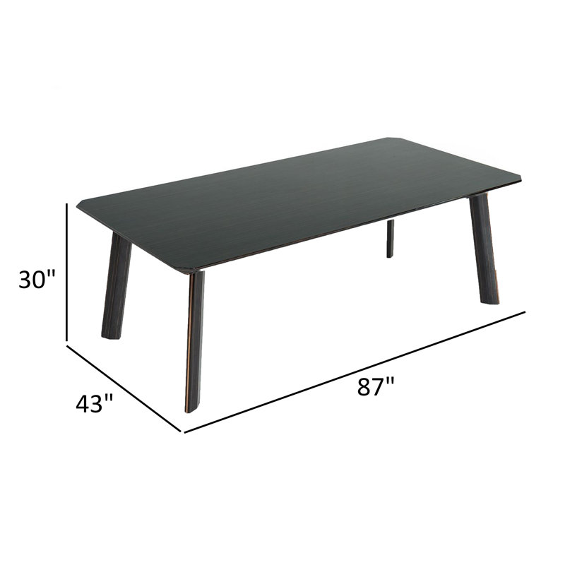 Table de salle à manger rectangulaire L 87 po x l 43 po Chad