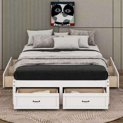 Platform Bed With Storage Drawers