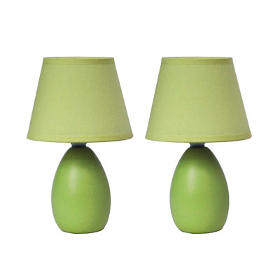 Mini lampe de table ovale en céramique